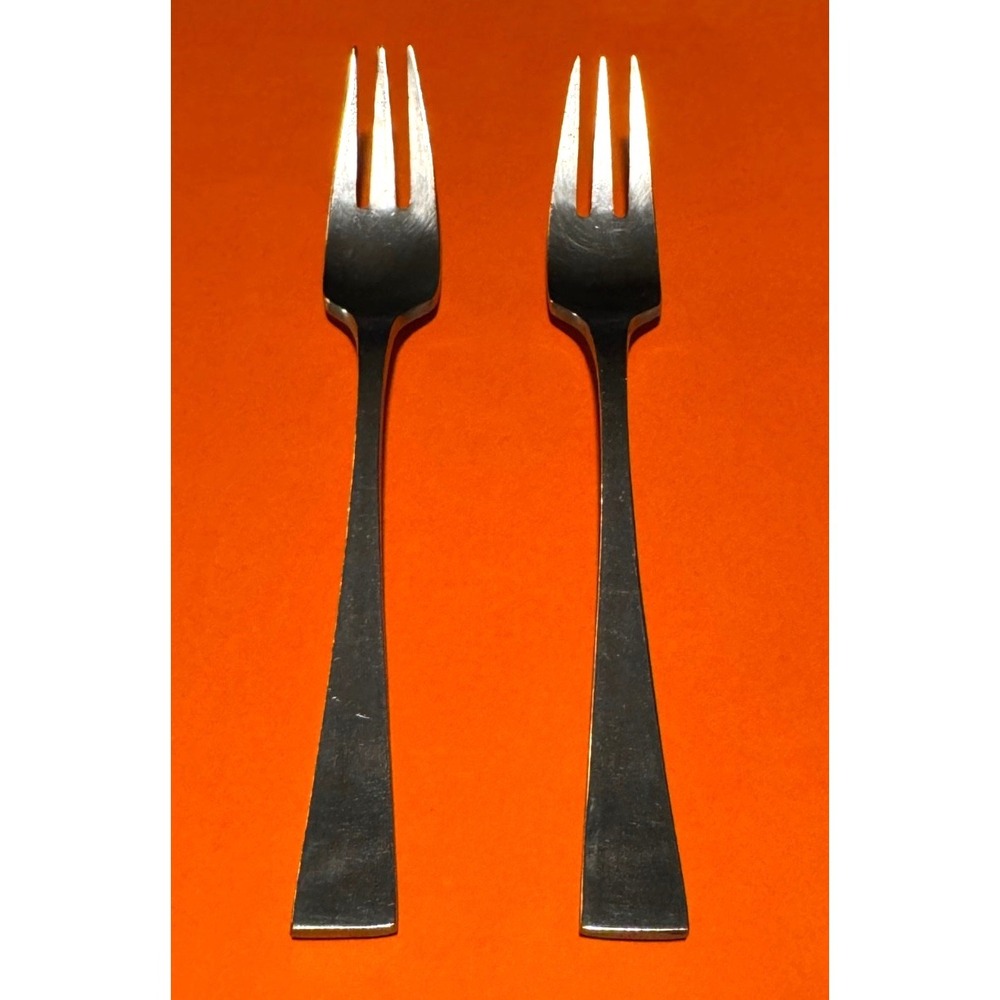 Stanley Roberts Dinner Forks Square Bowl (2)  SRB33 Rogers Insilco Stainless MCM